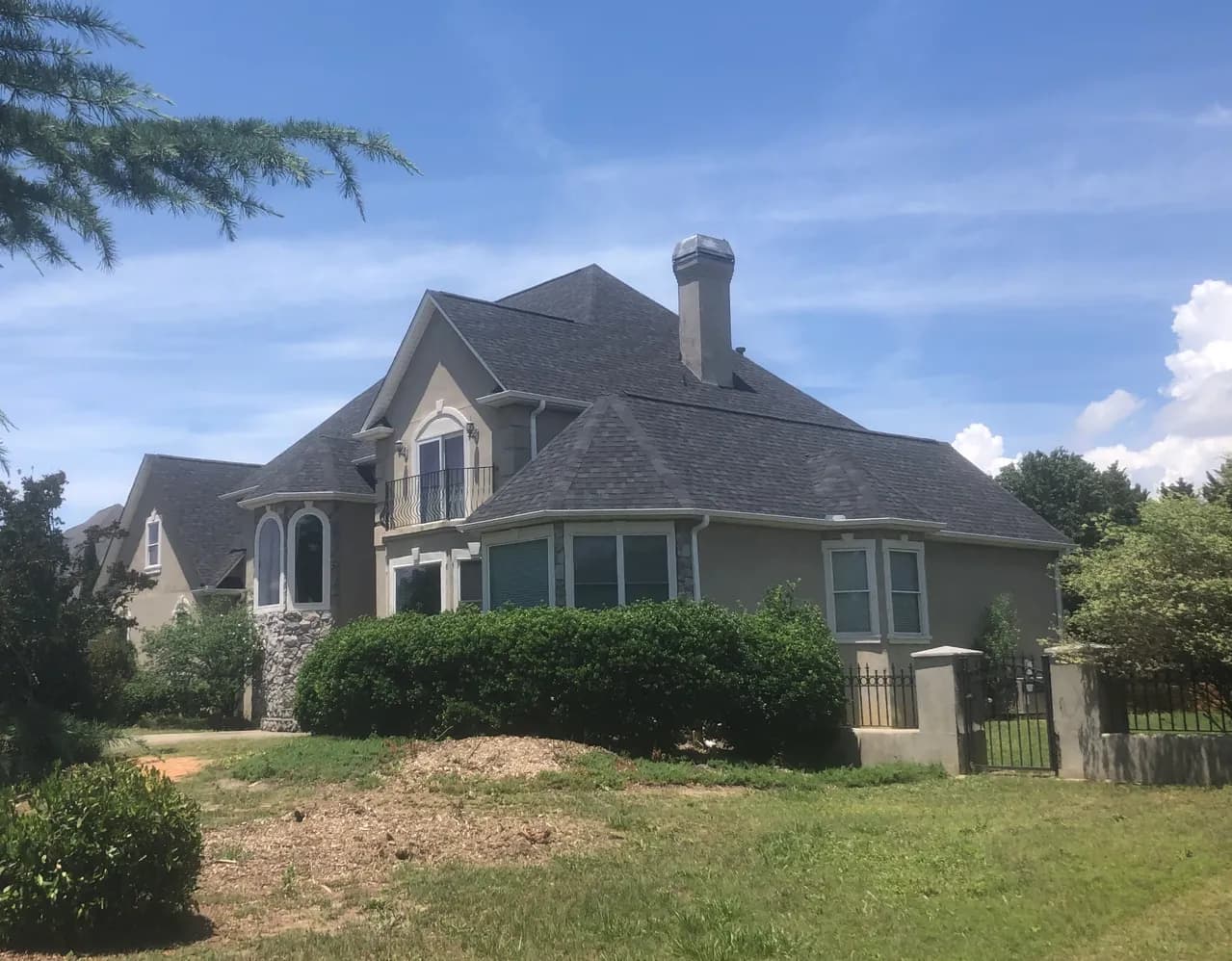 Completed roofing project